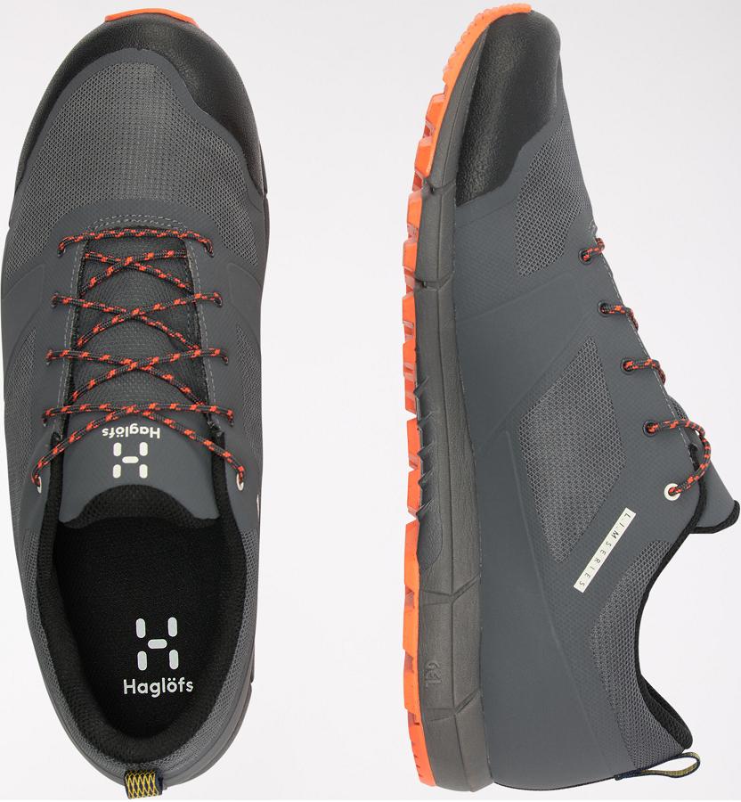 Haglöfs Mens L.I.M Low Proof Eco Hiking Shoes Black/Orange New Zealand 68293AZIK
